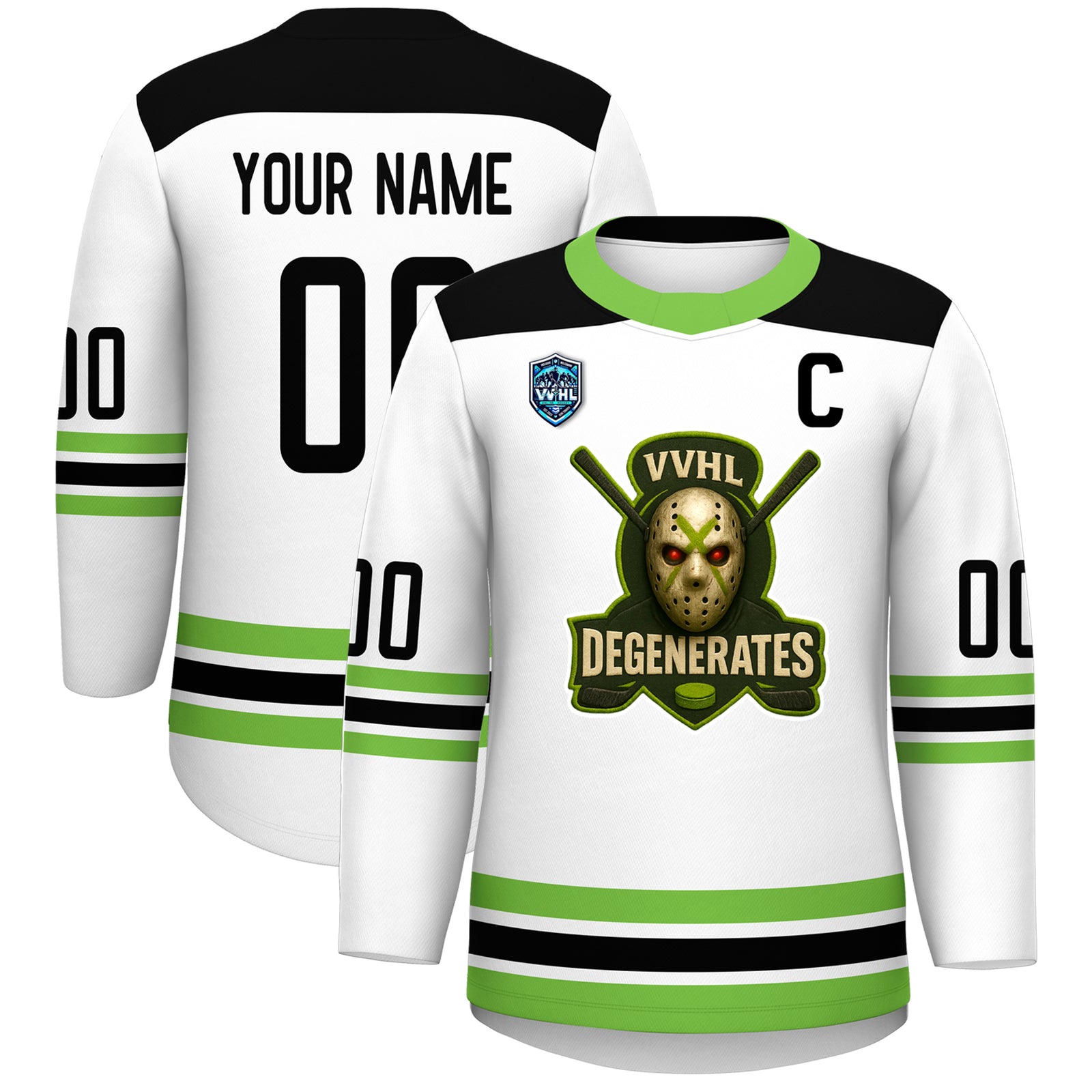 VVHL S8 Degenerates NWO Red Hockey Jersey