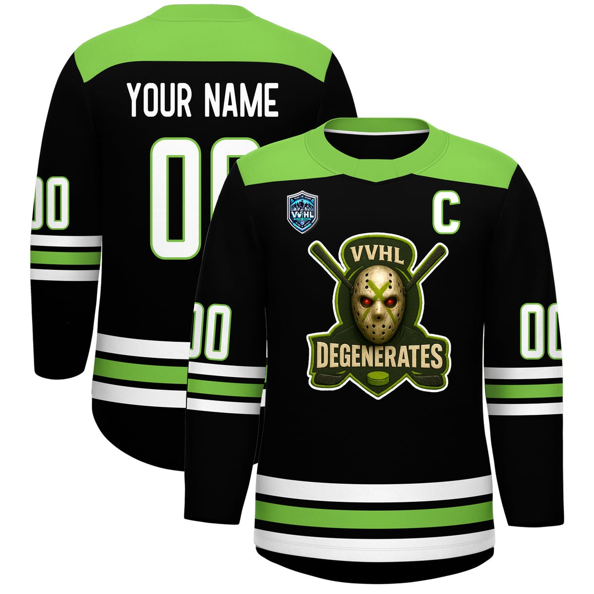 VVHL S9 Degenerates NWO Red Hockey Jersey