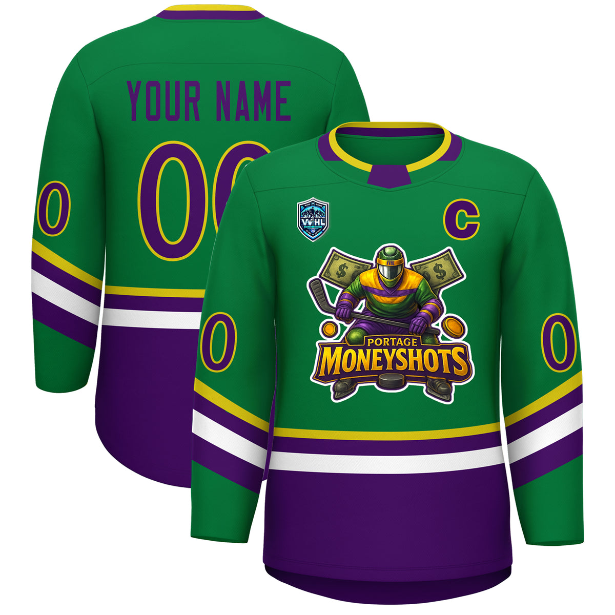 VVHL S8 Portage Moneyshots Hockey Jersey