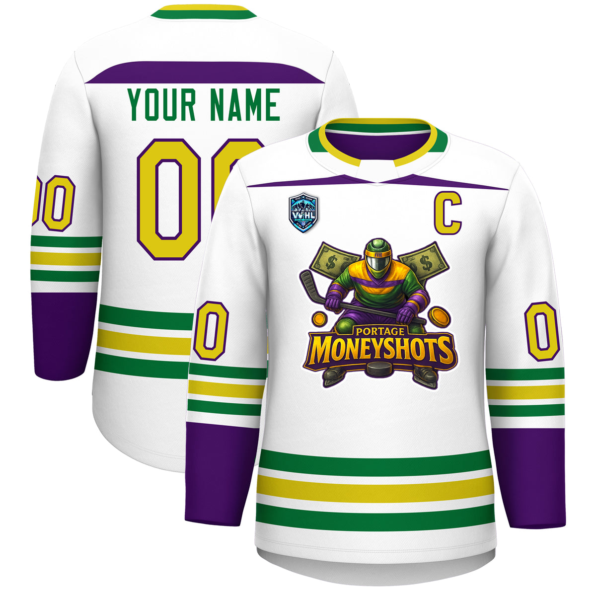 VVHL S8 Portage Moneyshots Hockey Jersey
