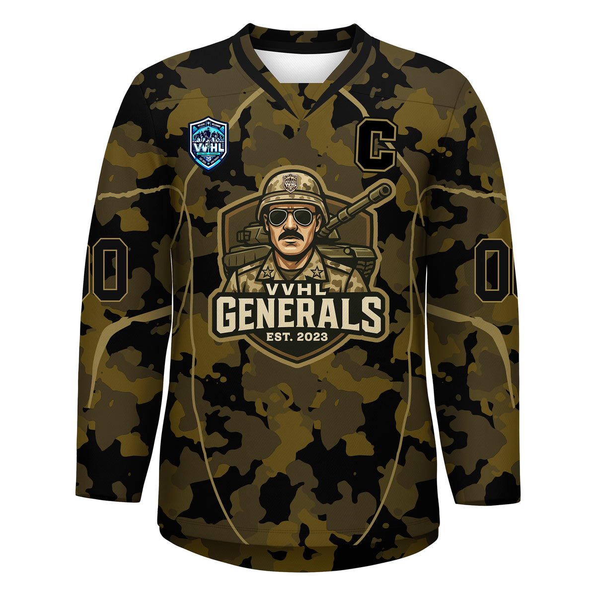 VVHL S9 Generals Camo Hockey Jersey