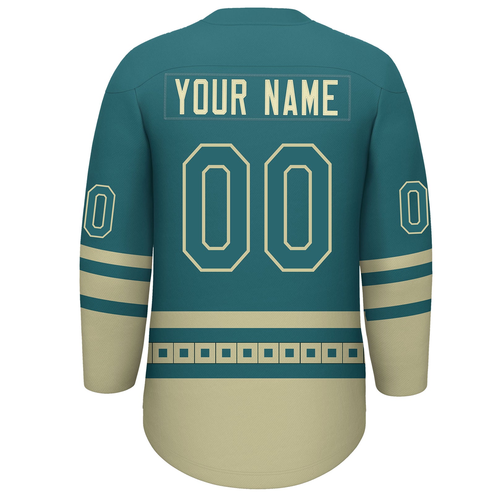 VVHL S9 Great Lakes Mammoths Black Teal Hockey Jersey