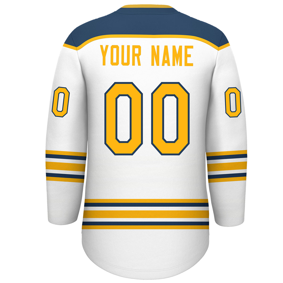 VVHL S9 Crease Police Yellow White Hockey Jersey