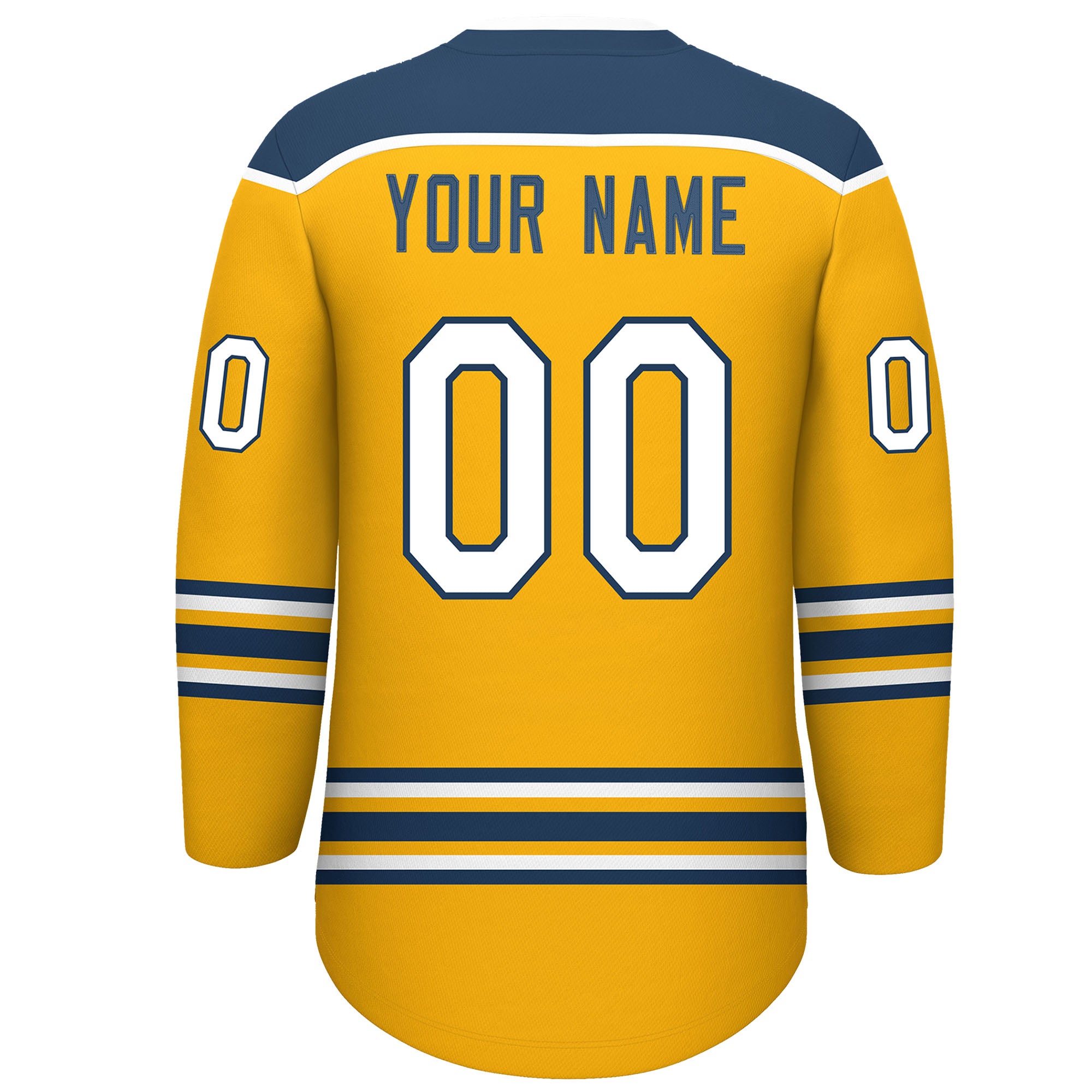 VVHL S9 Crease Police Yellow White Hockey Jersey