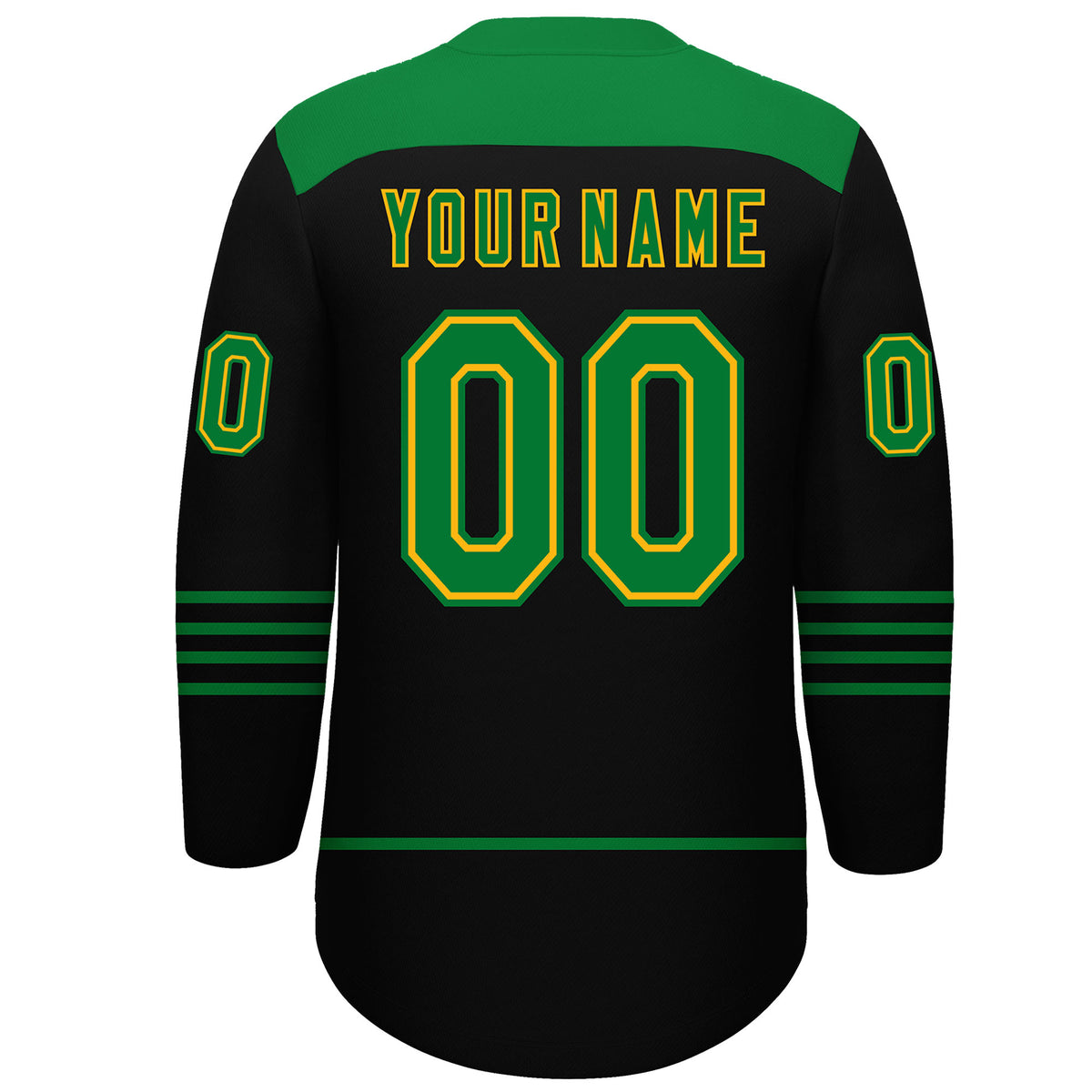 VVHL S9 Space Cowboys Black White Green Hockey Jersey