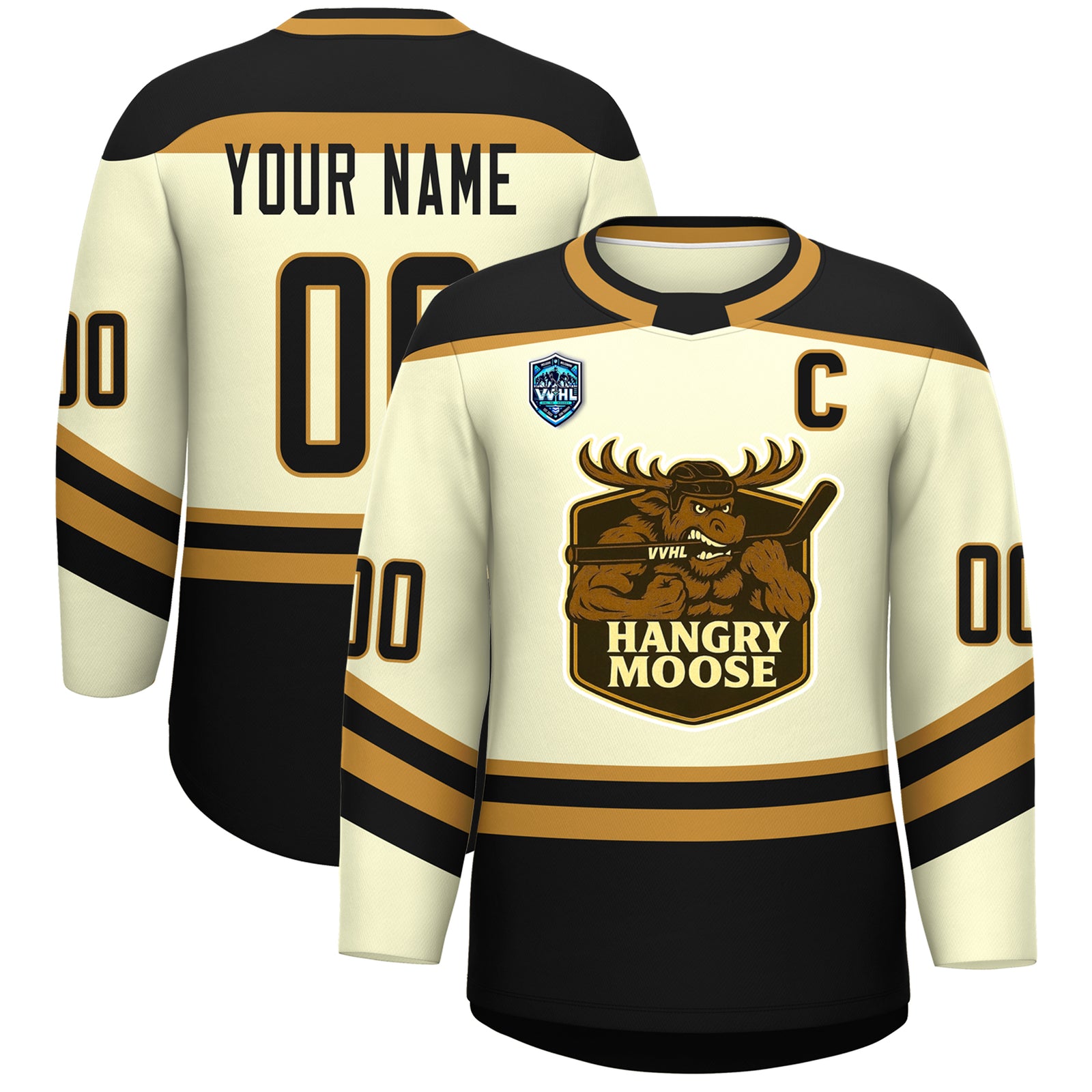 VVHL S8 Custom HANGRY MOOSE  Hockey Jersey