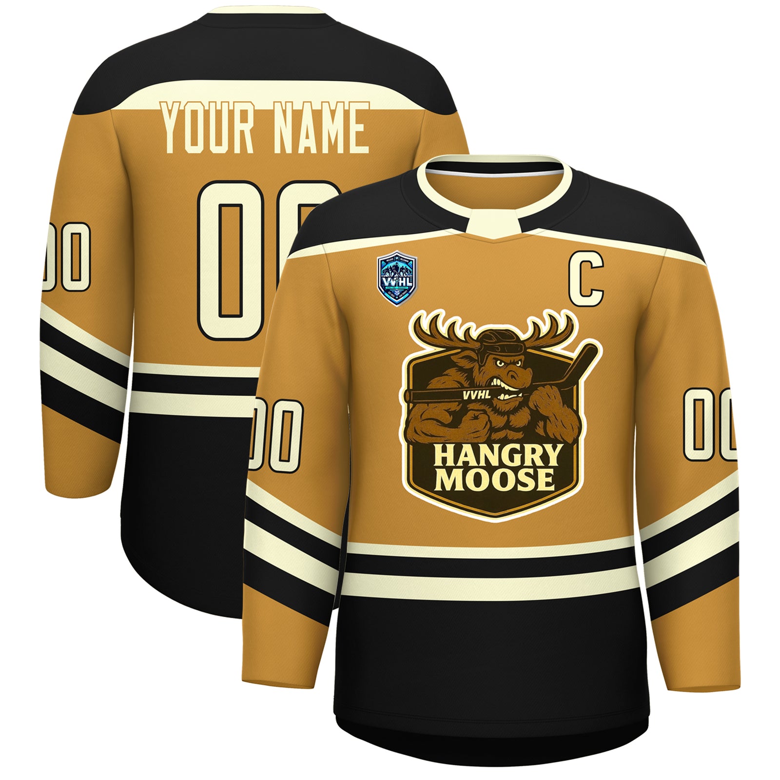 VVHL S8 Custom HANGRY MOOSE  Hockey Jersey