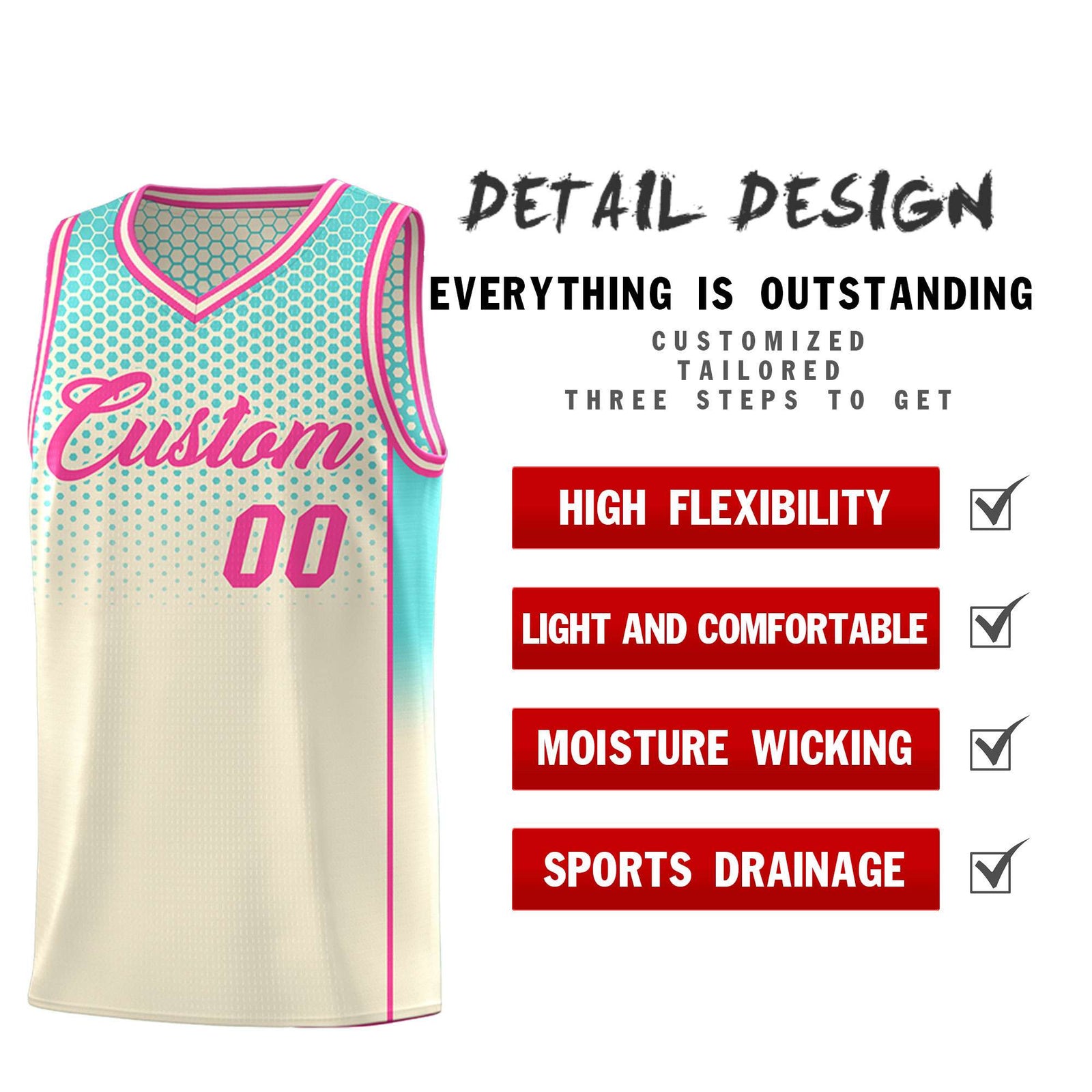 Custom Cream Bright Green Reversible Side Gradient Sports Uniform Dot Pattern Basketball Jersey Kits