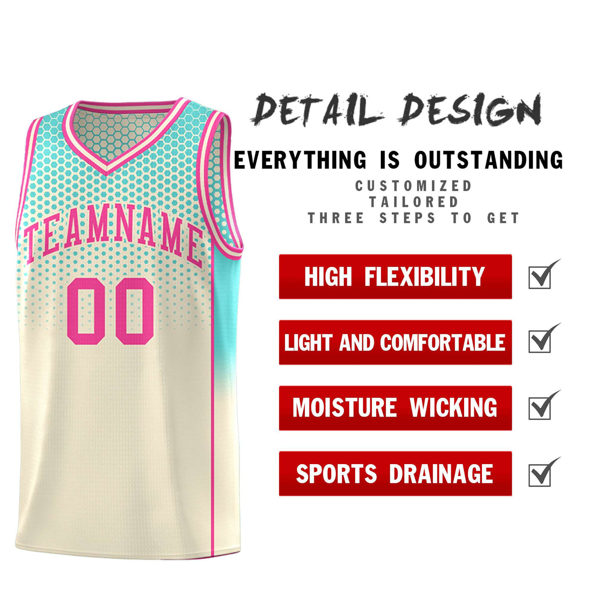Custom Cream Bright Green Reversible Side Gradient Sports Uniform Dot Pattern Basketball Jersey Kits