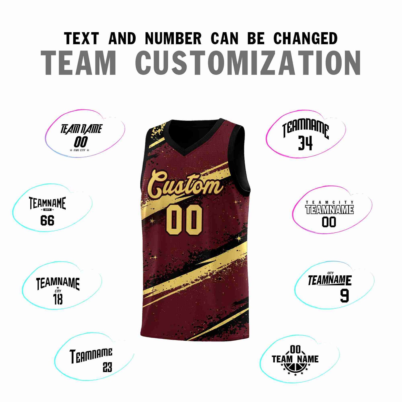 Custom Burgundy Black Khaki Basketball Jersey Stellar Strike Series Velocity Quick-Drying