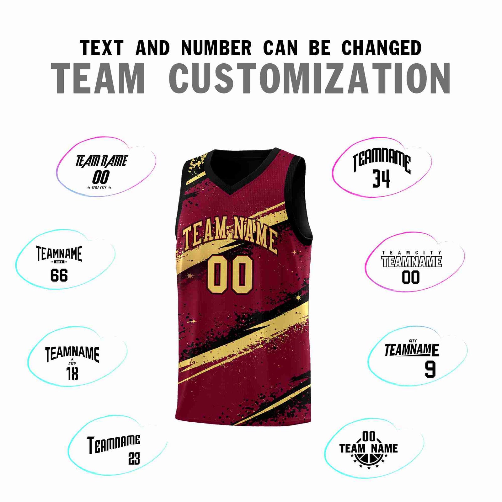 Custom Crimson Black Khaki Basketball Jersey Stellar Strike Series Dynamic Breathable