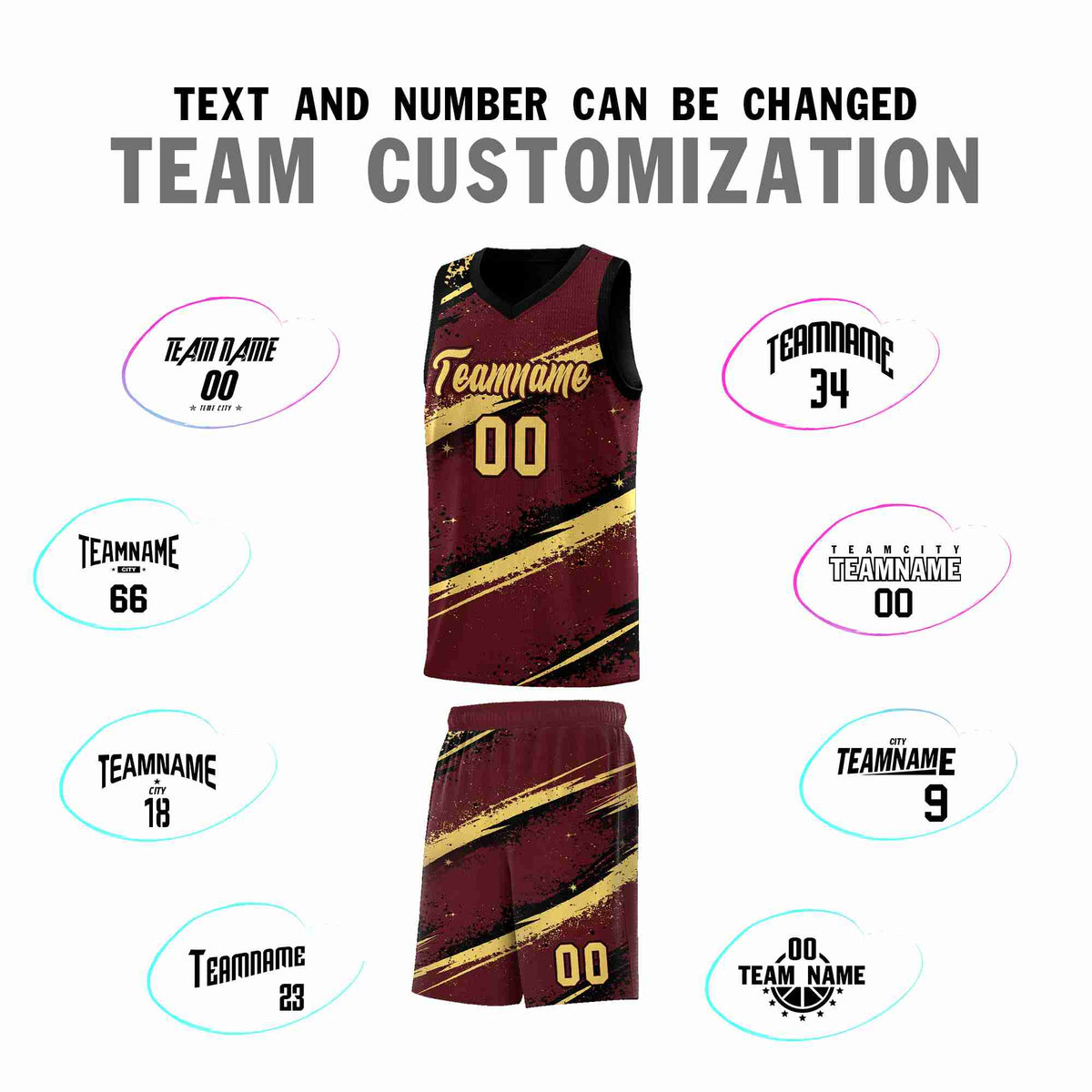 Custom Burgundy Black Khaki Basketball Jersey Stellar Strike Series Velocity Quick-Drying