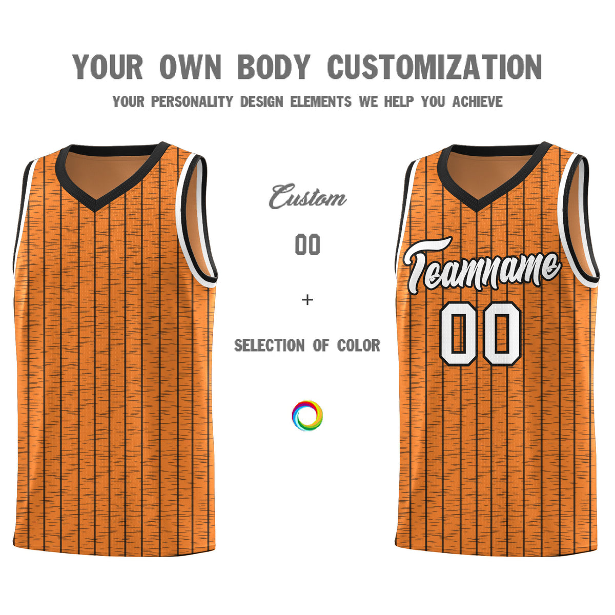 Custom Gold Orange Custom Gray Pinstripe Retro Sets Uniform Basketball Jersey