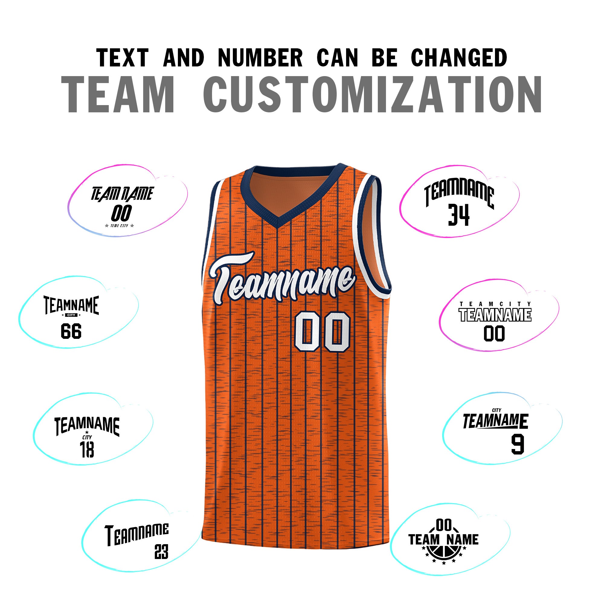 Custom Orange Custom Gray Pinstripe Retro Sets Uniform Basketball Jersey