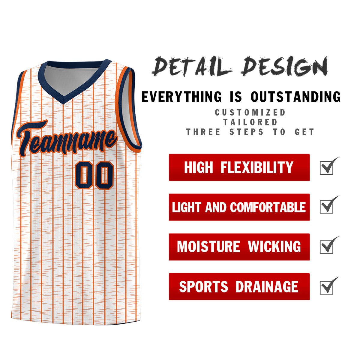 Custom White Custom Gray Pinstripe Retro Sets Uniform Basketball Jersey