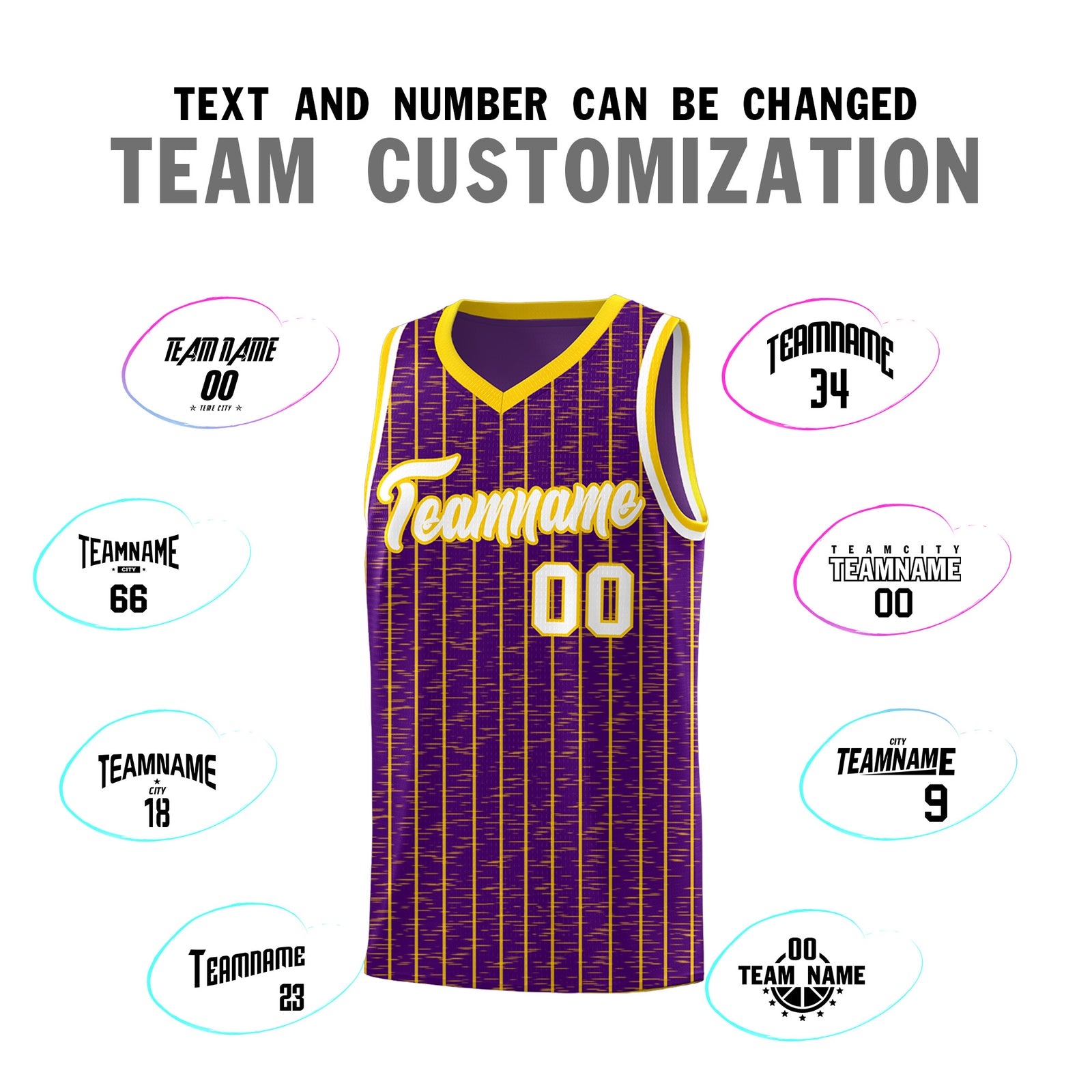 Custom Purple Custom Gray Pinstripe Retro Sets Uniform Basketball Jersey