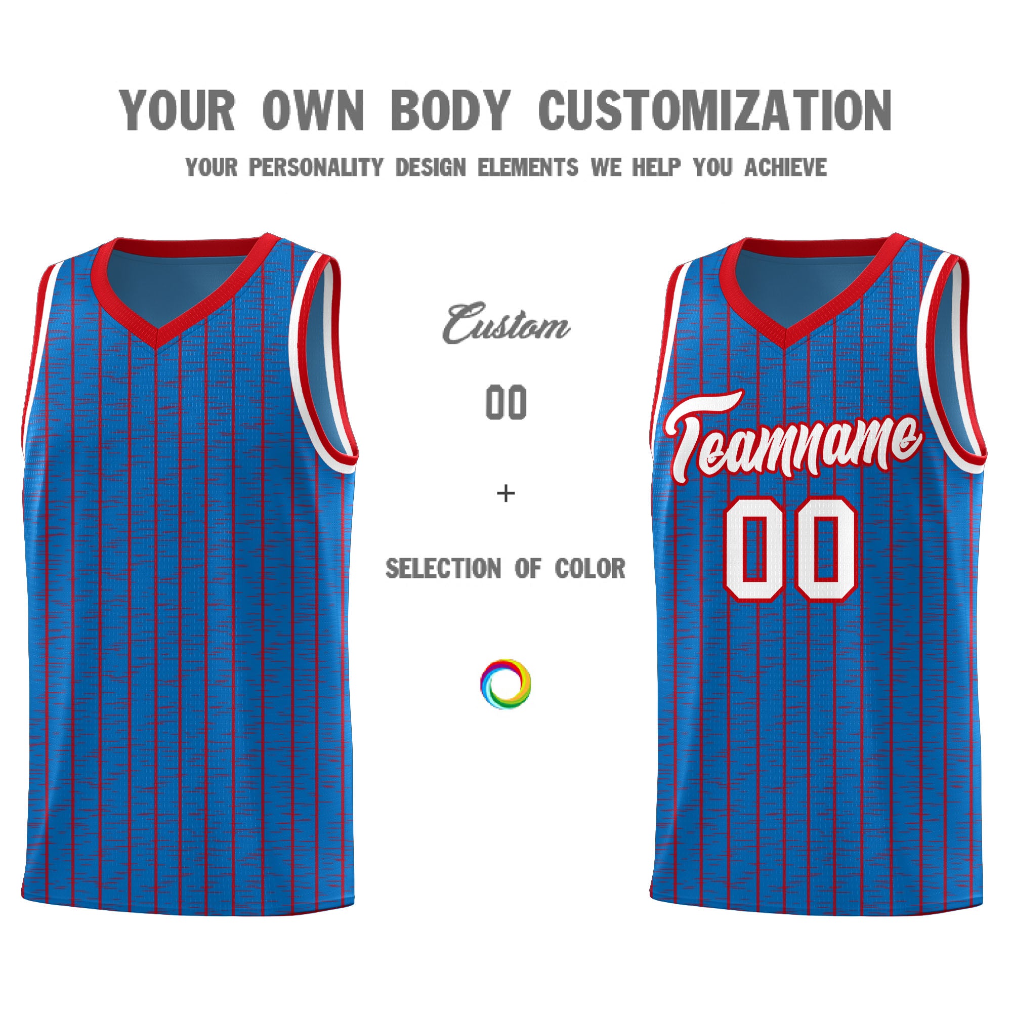 Custom Royal Custom Gray Pinstripe Retro Sets Uniform Basketball Jersey