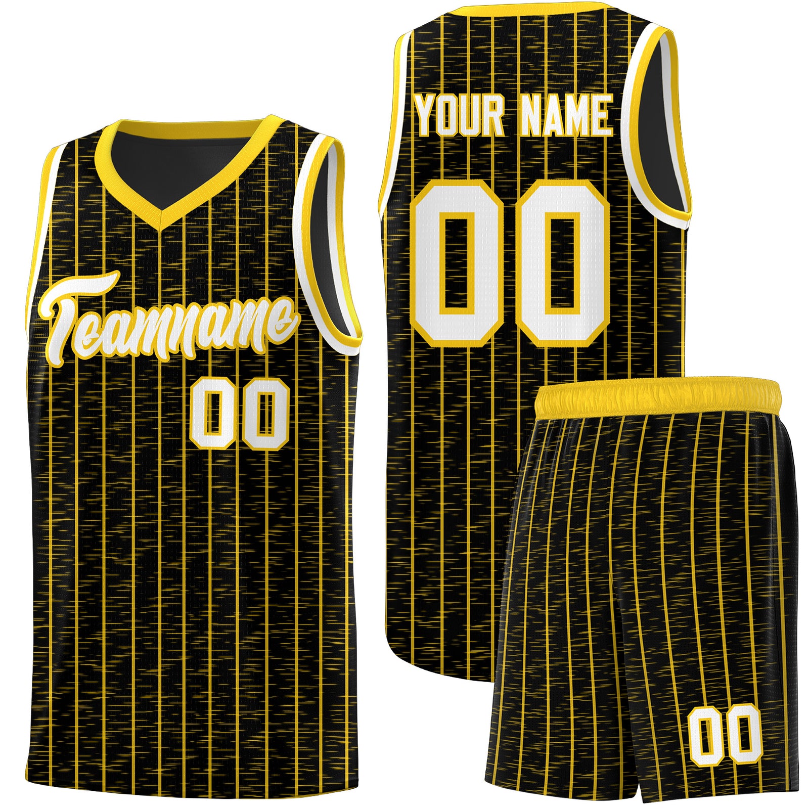 Custom Black Custom Gray Pinstripe Retro Sets Uniform Basketball Jersey