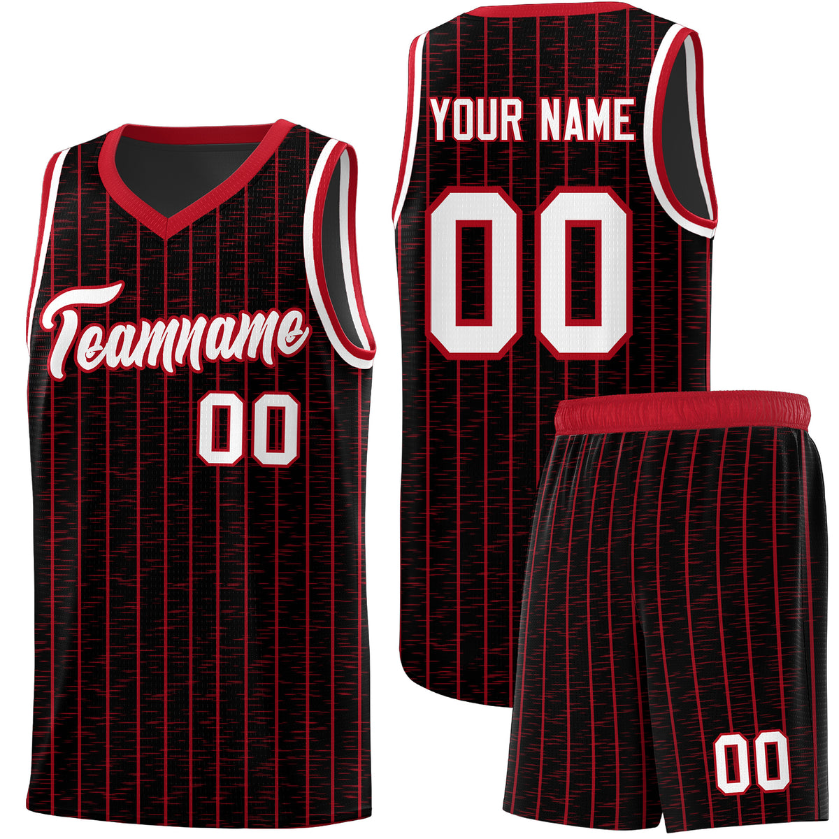 Custom Black Custom Gray Pinstripe Retro Sets Uniform Basketball Jersey
