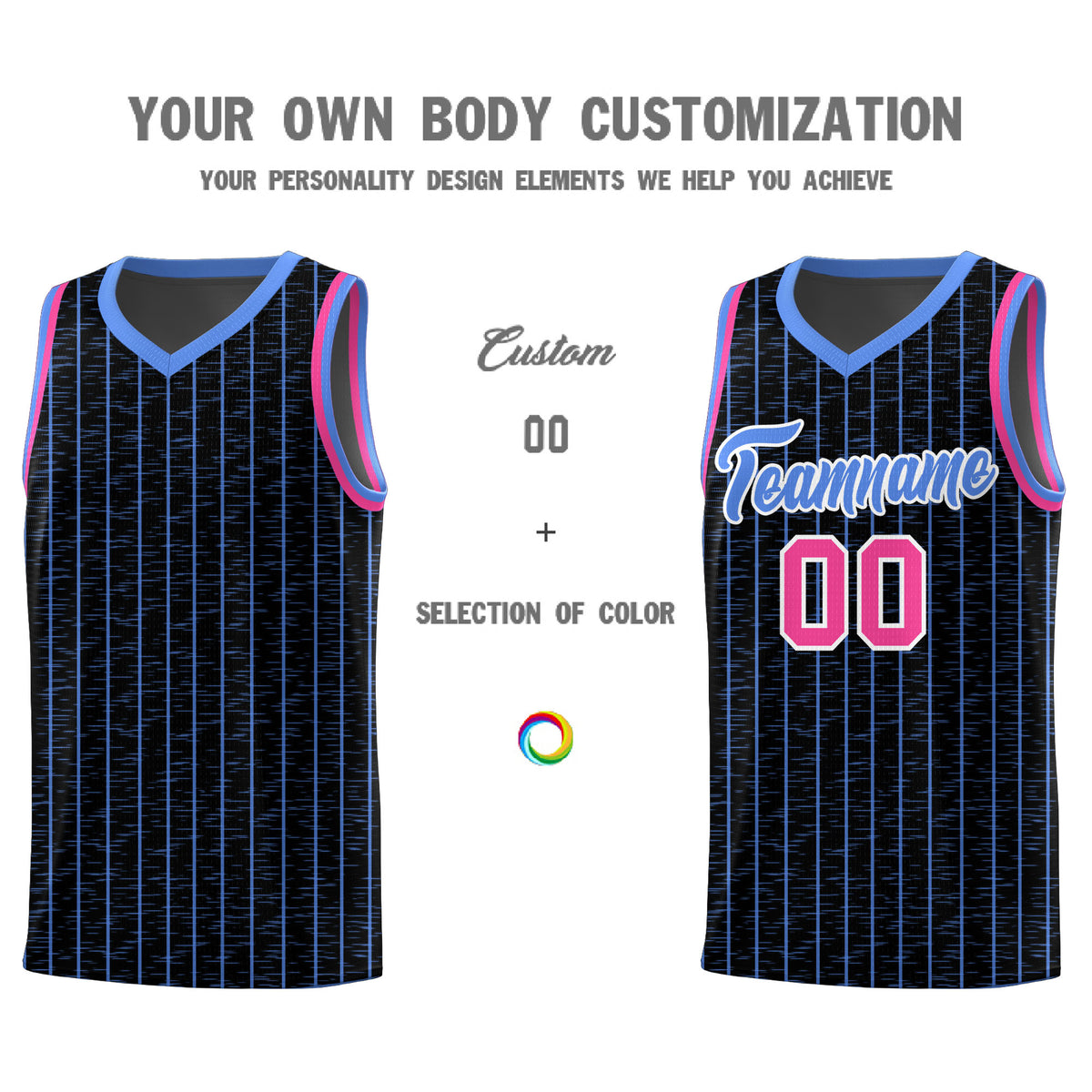 Custom Black Custom Gray Pinstripe Retro Sets Uniform Basketball Jersey