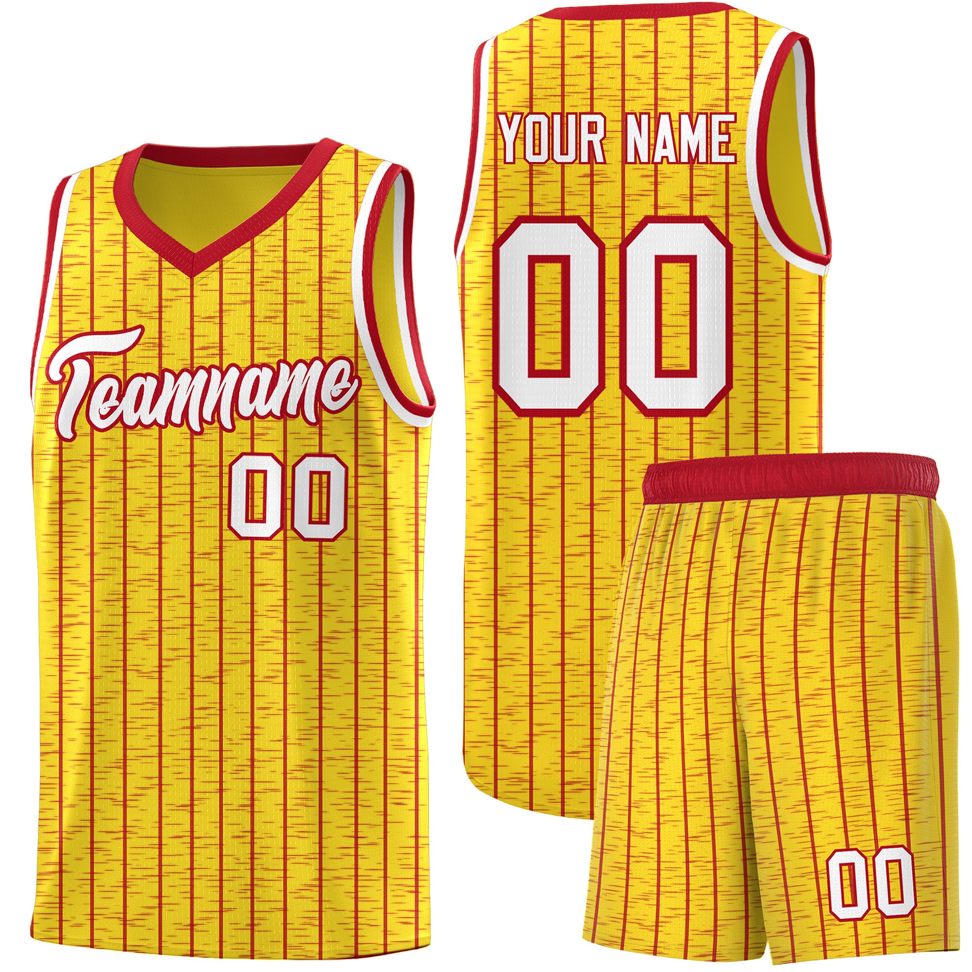 Custom Gold Custom Gray Pinstripe Retro Sets Uniform Basketball Jersey