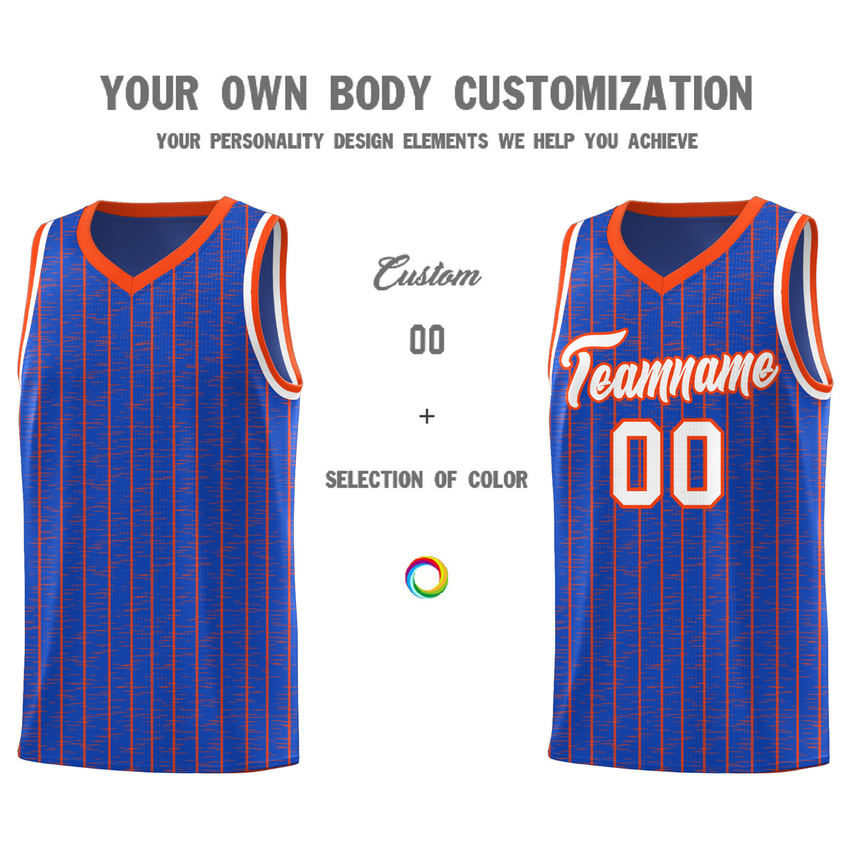Custom Royal Blue Custom Gray Pinstripe Retro Sets Uniform Basketball Jersey