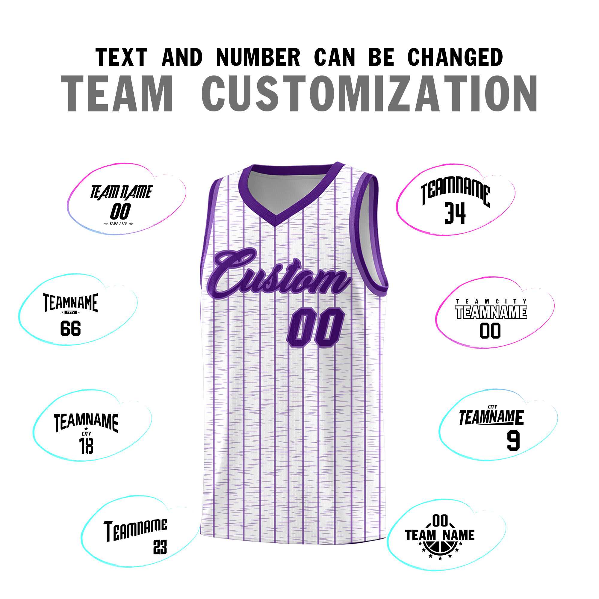Custom White Custom Gray Pinstripe Retro Sets Uniform Basketball Jersey