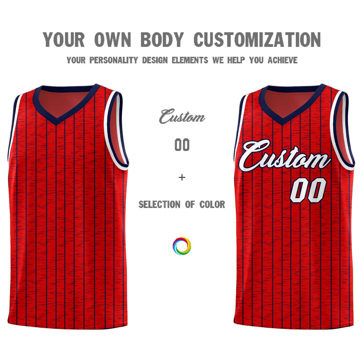 Custom Red Custom Gray Pinstripe Retro Sets Uniform Basketball Jersey