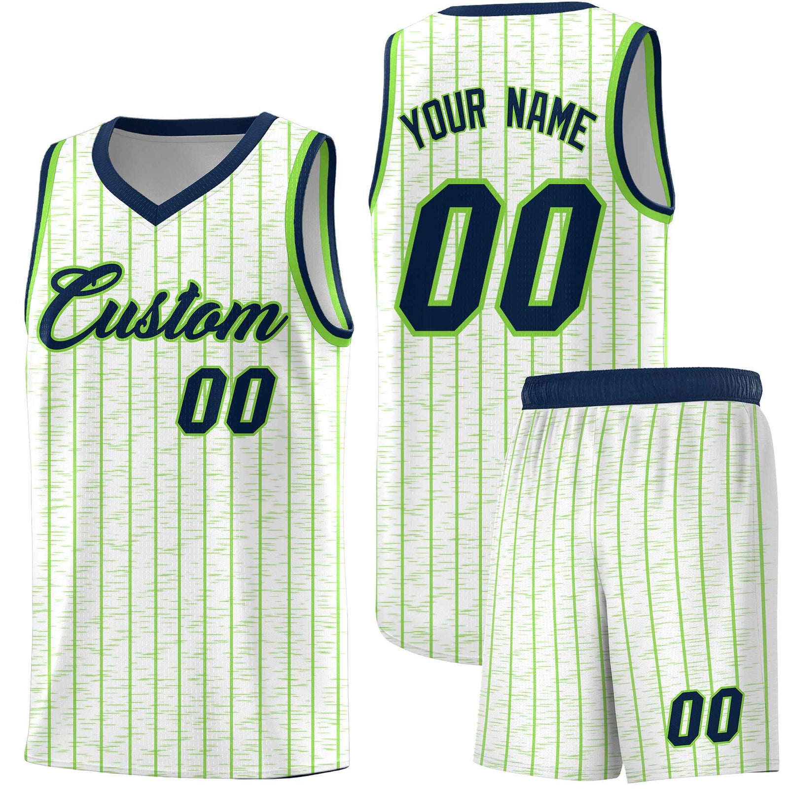 Custom White Custom Gray Pinstripe Retro Sets Uniform Basketball Jersey