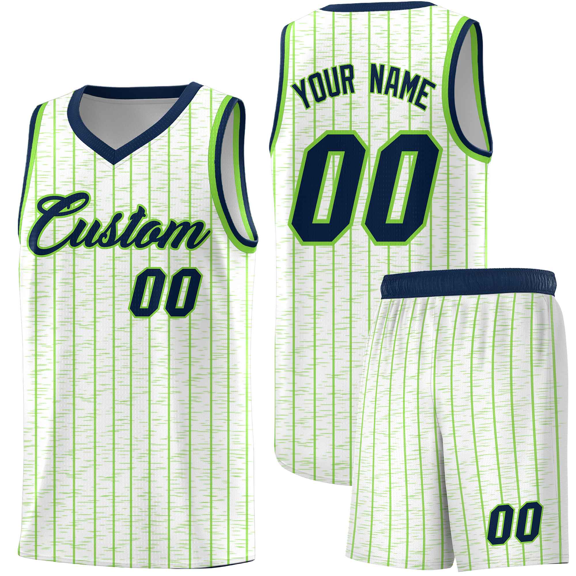 Custom White Custom Gray Pinstripe Retro Sets Uniform Basketball Jersey