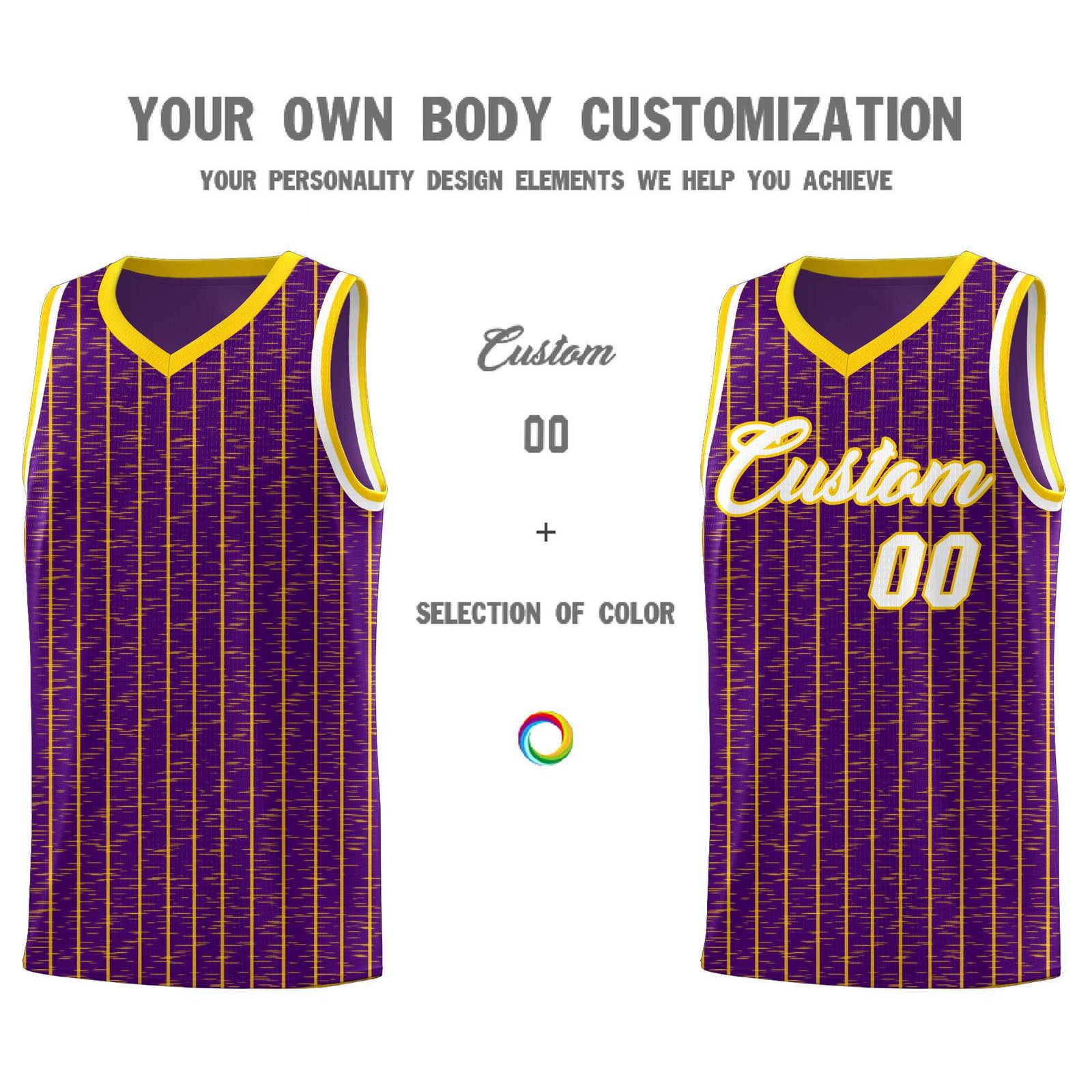 Custom Purple Custom Gray Pinstripe Retro Sets Uniform Basketball Jersey