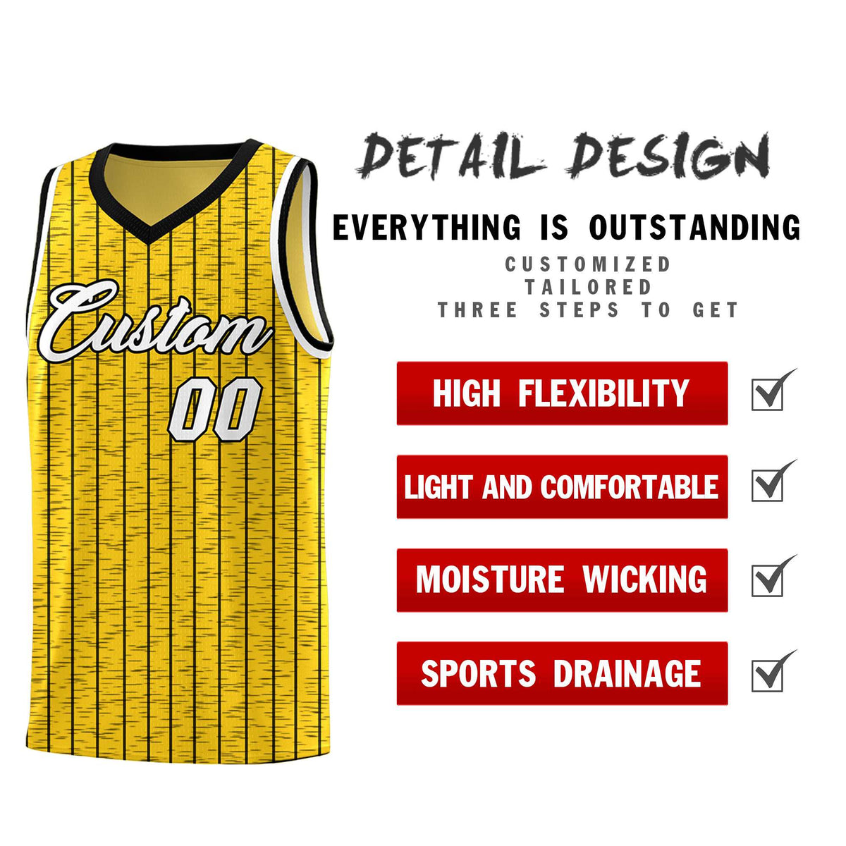 Custom Gold Custom Gray Pinstripe Retro Sets Uniform Basketball Jersey