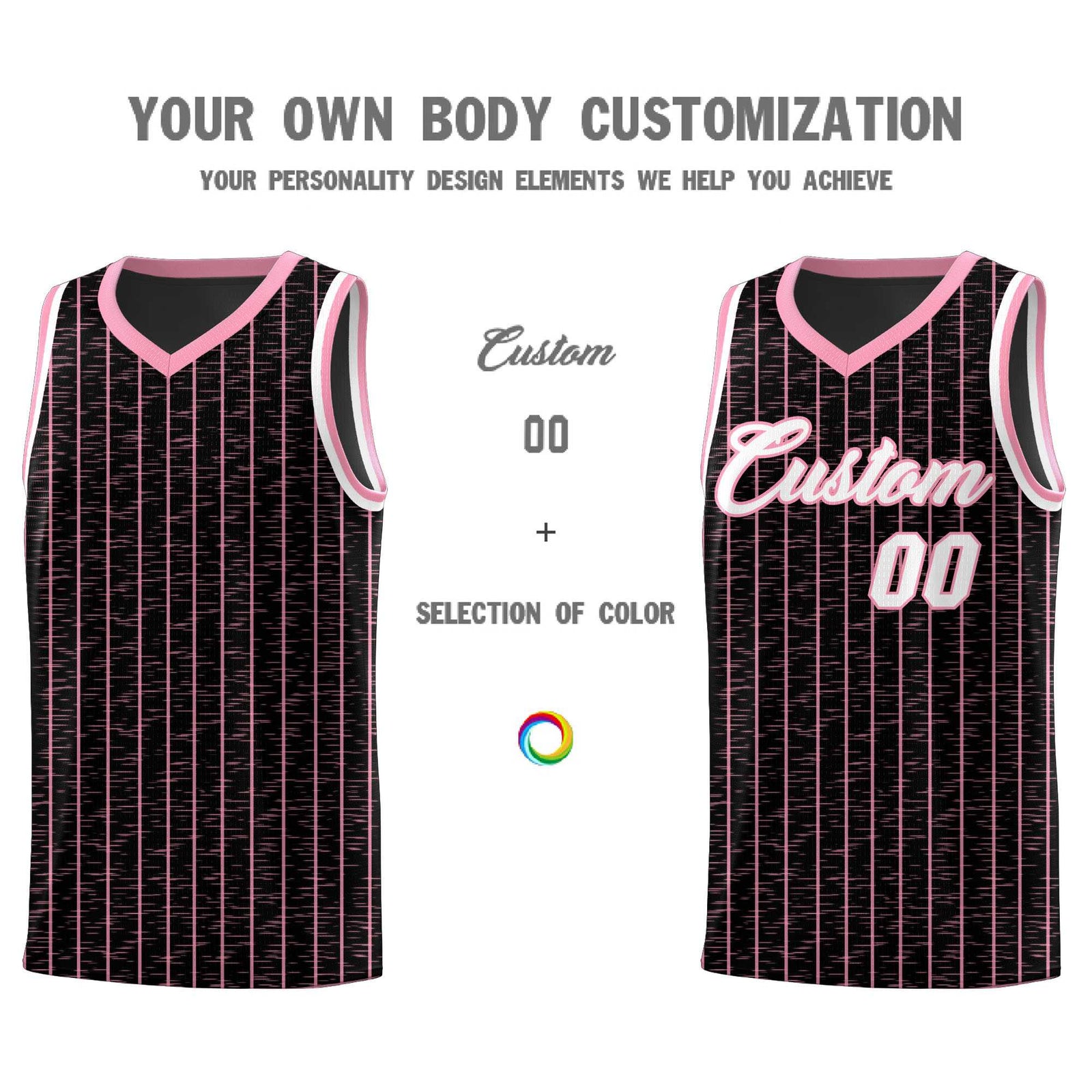 Custom Black Custom Gray Pinstripe Retro Sets Uniform Basketball Jersey