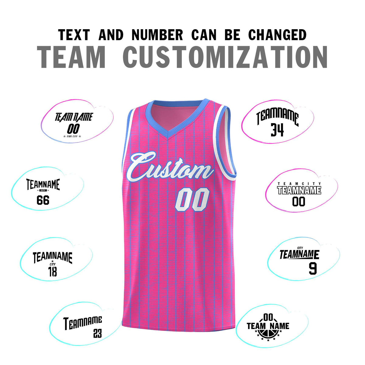 Custom Pink Custom Gray Pinstripe Retro Sets Uniform Basketball Jersey