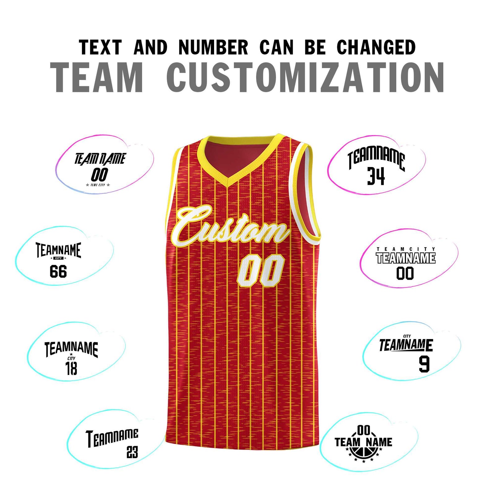 Custom Red Custom Gray Pinstripe Retro Sets Uniform Basketball Jersey