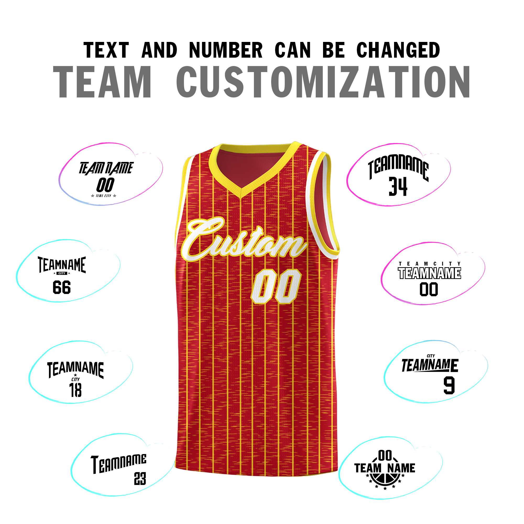 Custom Red Custom Gray Pinstripe Retro Sets Uniform Basketball Jersey