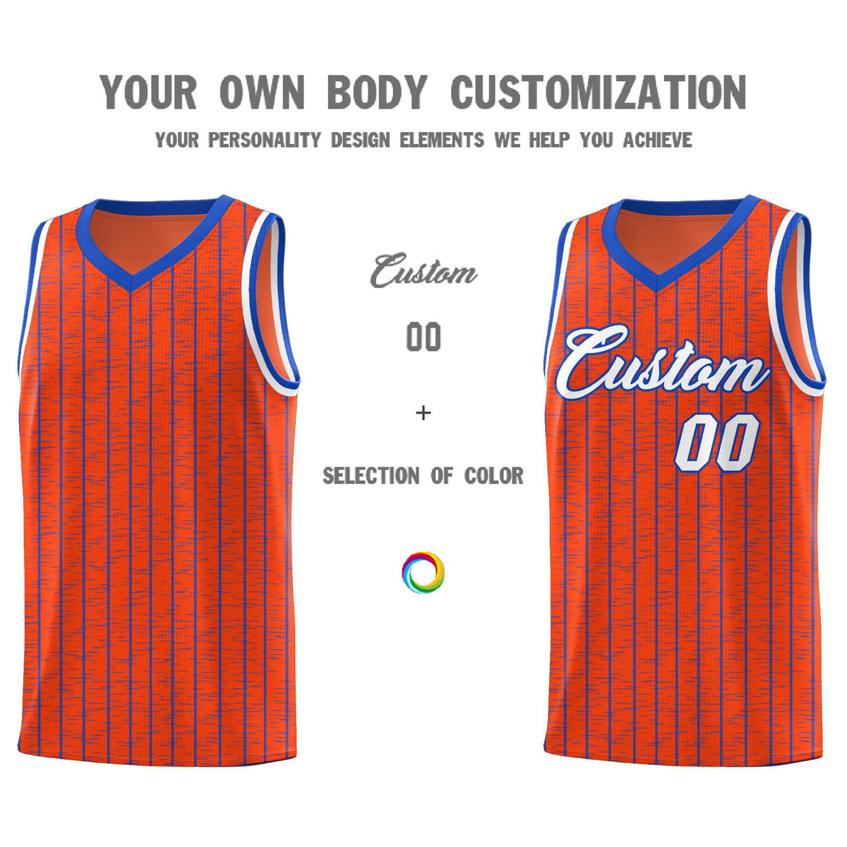 Custom Orange Custom Gray Pinstripe Retro Sets Uniform Basketball Jersey