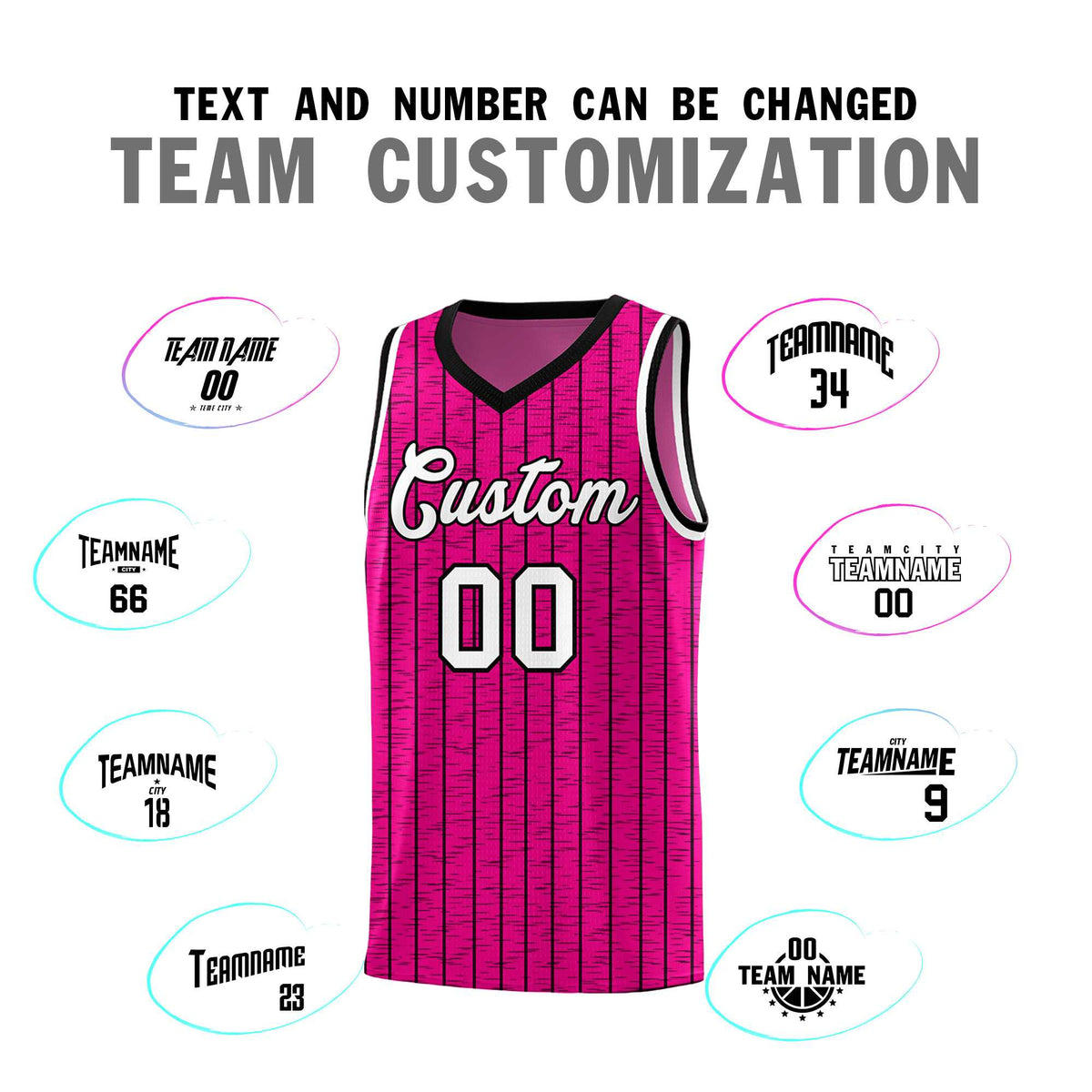 Custom Pink Custom Gray Pinstripe Retro Sets Uniform Basketball Jersey