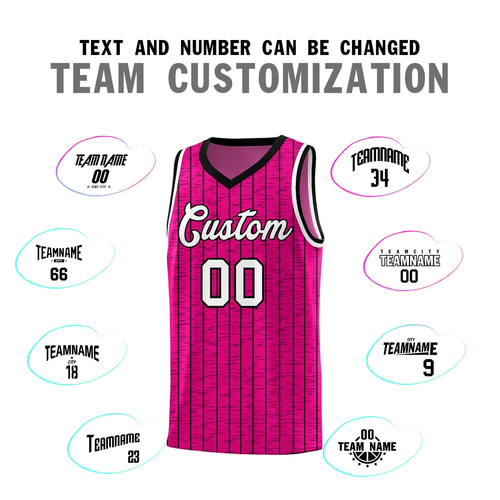 Custom Pink Custom Gray Pinstripe Retro Sets Uniform Basketball Jersey