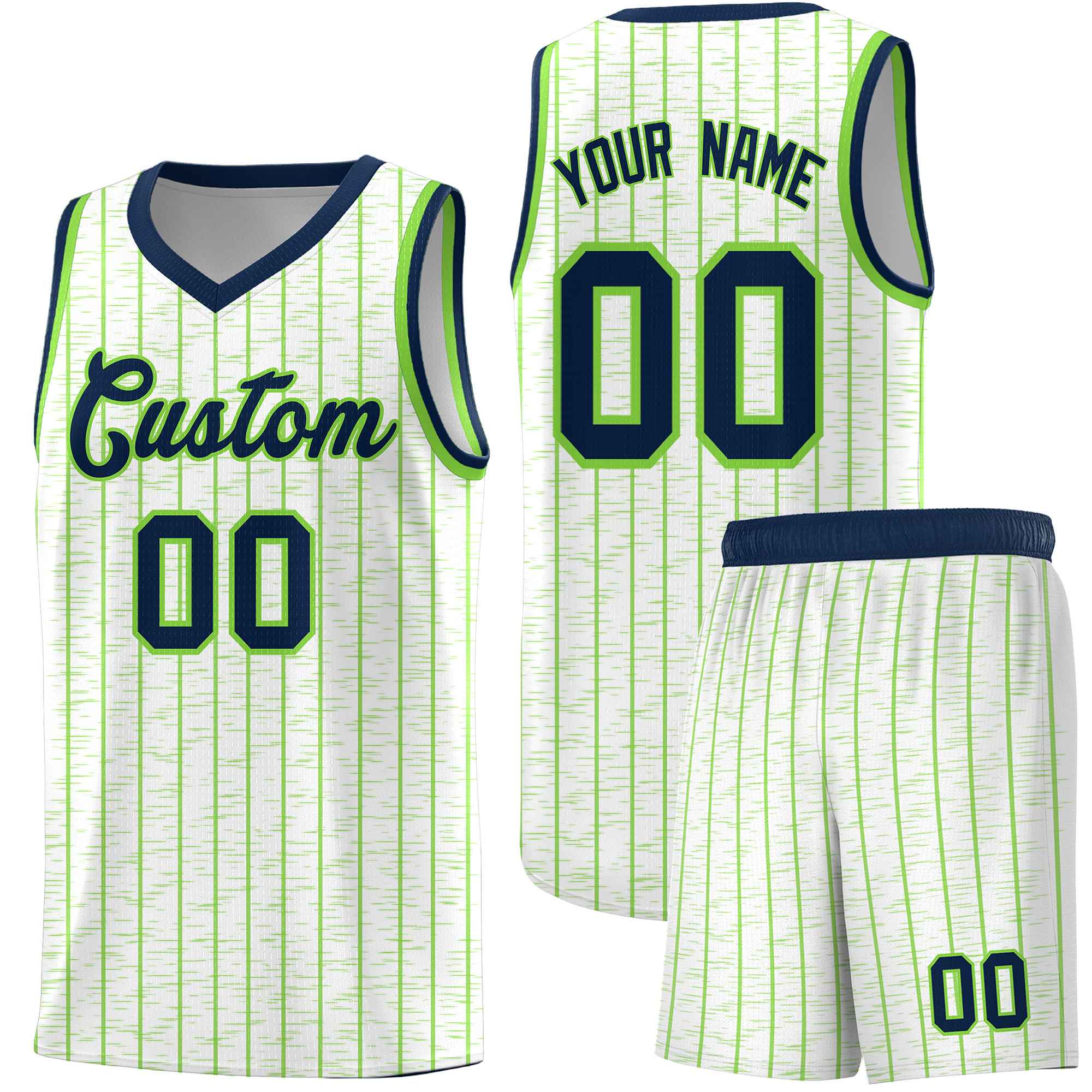 Custom White Custom Gray Pinstripe Retro Sets Uniform Basketball Jersey