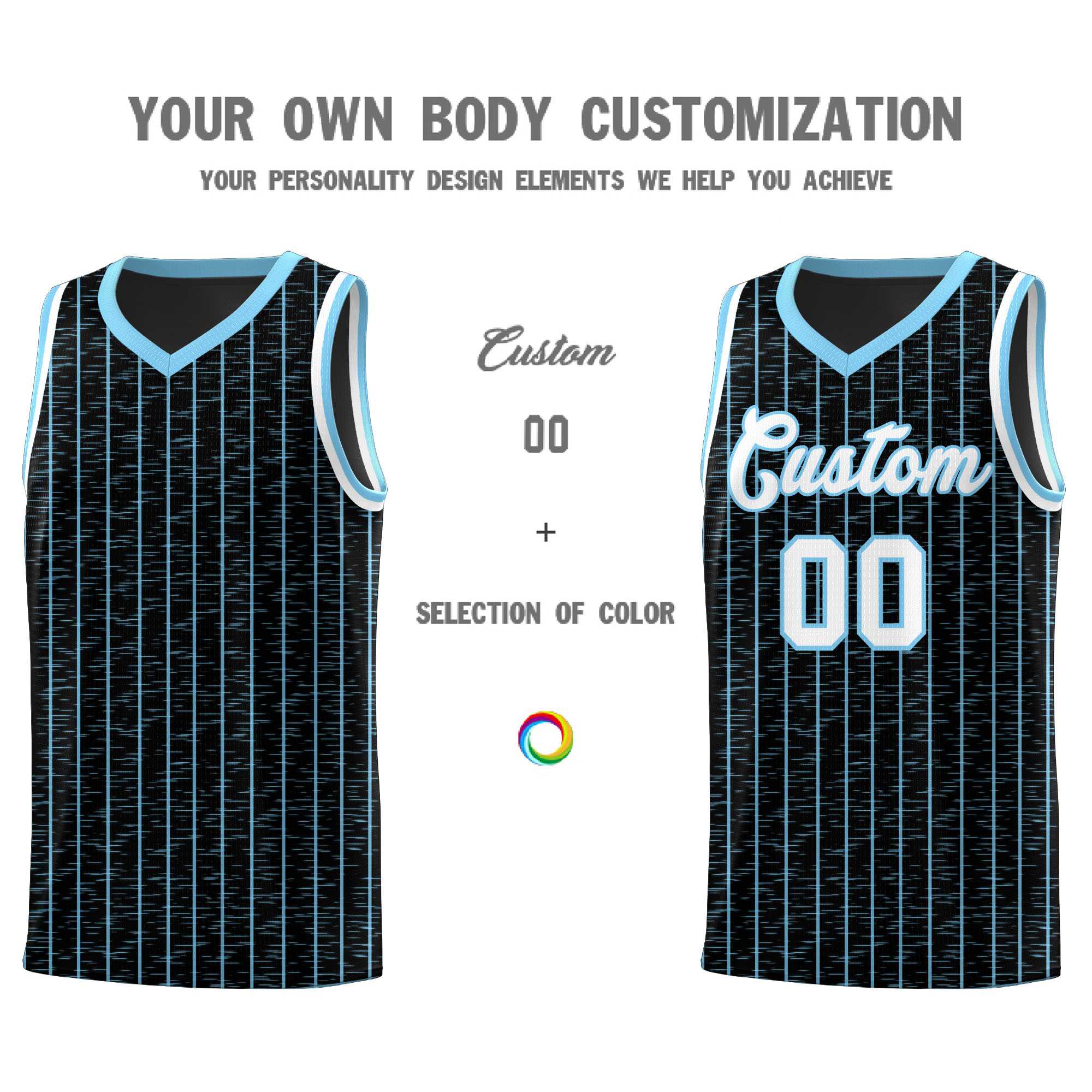 Custom Black Custom Gray Pinstripe Retro Sets Uniform Basketball Jersey