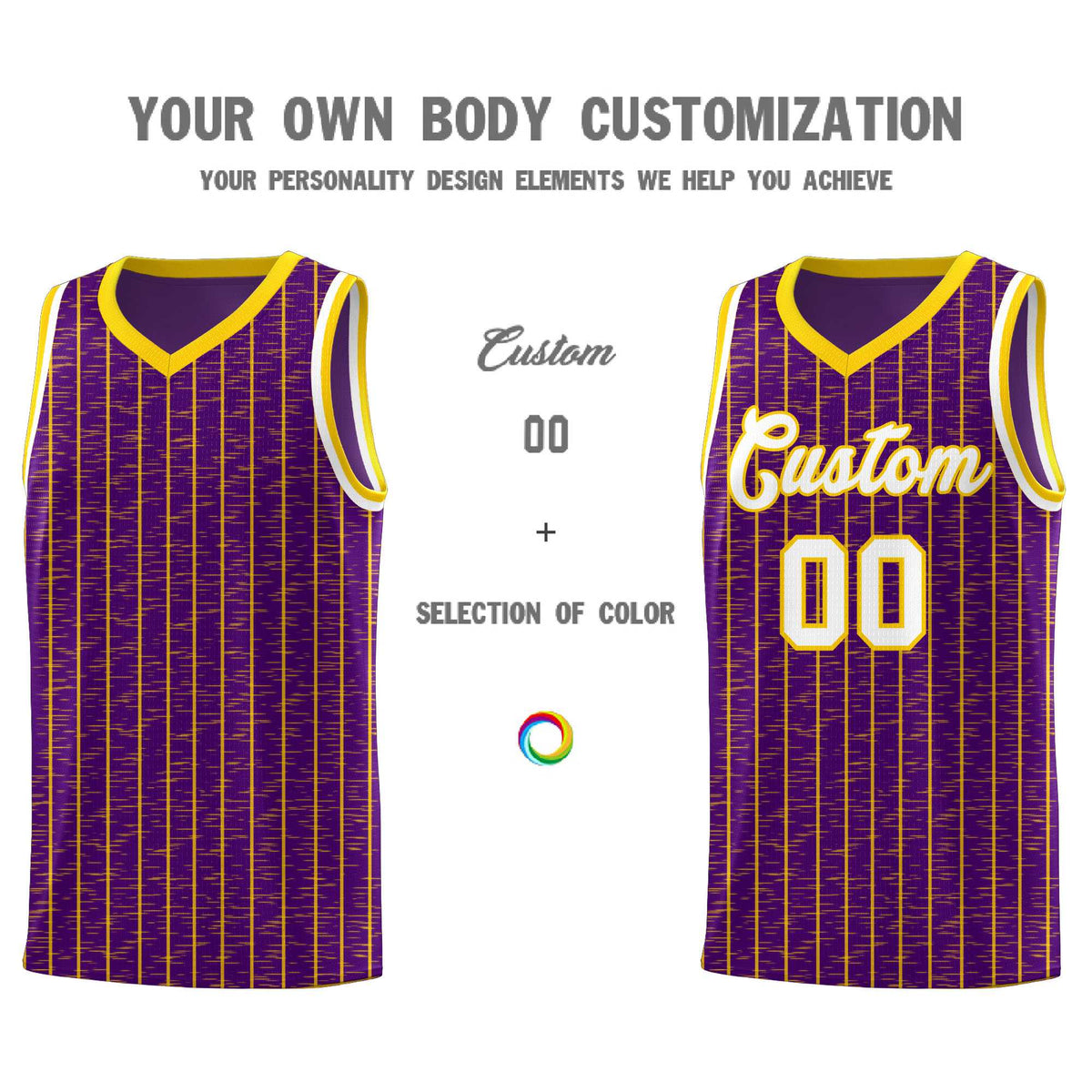 Custom Purple Custom Gray Pinstripe Retro Sets Uniform Basketball Jersey