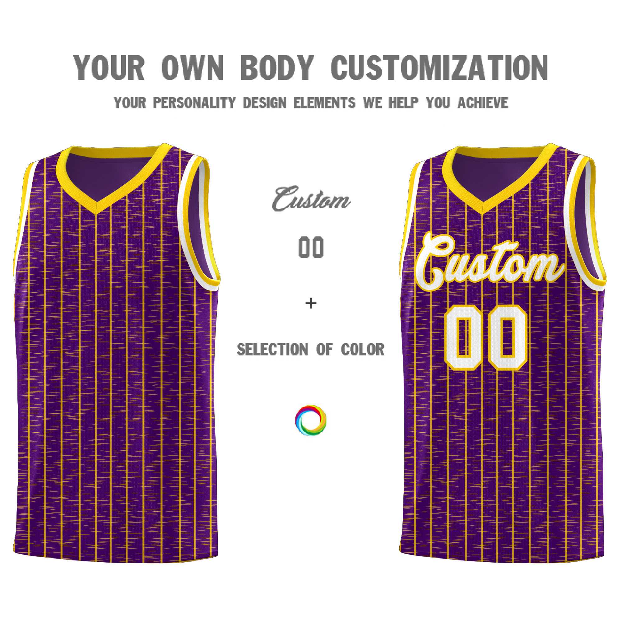 Custom Purple Custom Gray Pinstripe Retro Sets Uniform Basketball Jersey