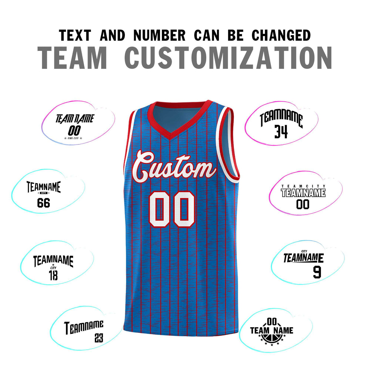 Custom Royal Custom Gray Pinstripe Retro Sets Uniform Basketball Jersey