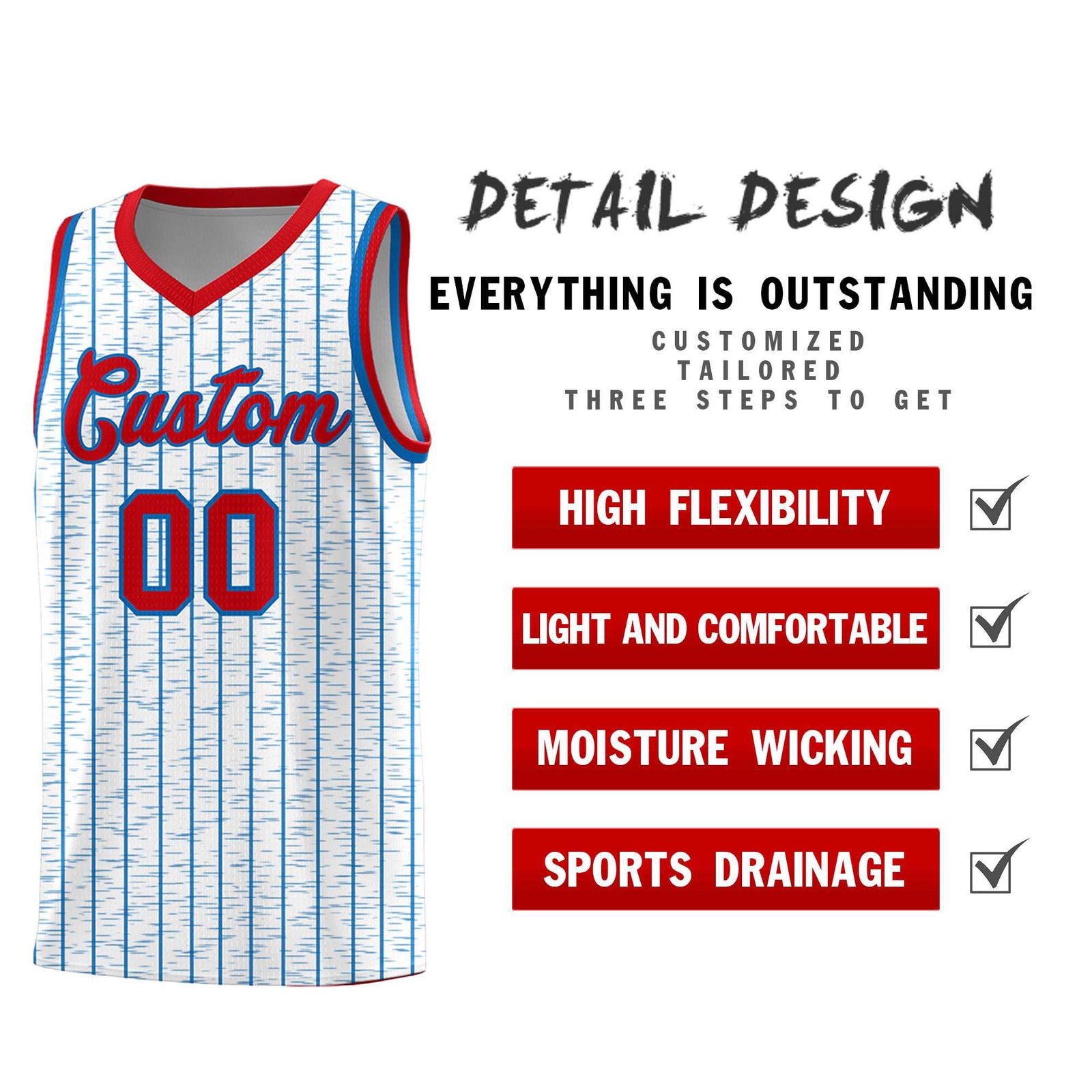 Custom White Custom Gray Pinstripe Retro Sets Uniform Basketball Jersey