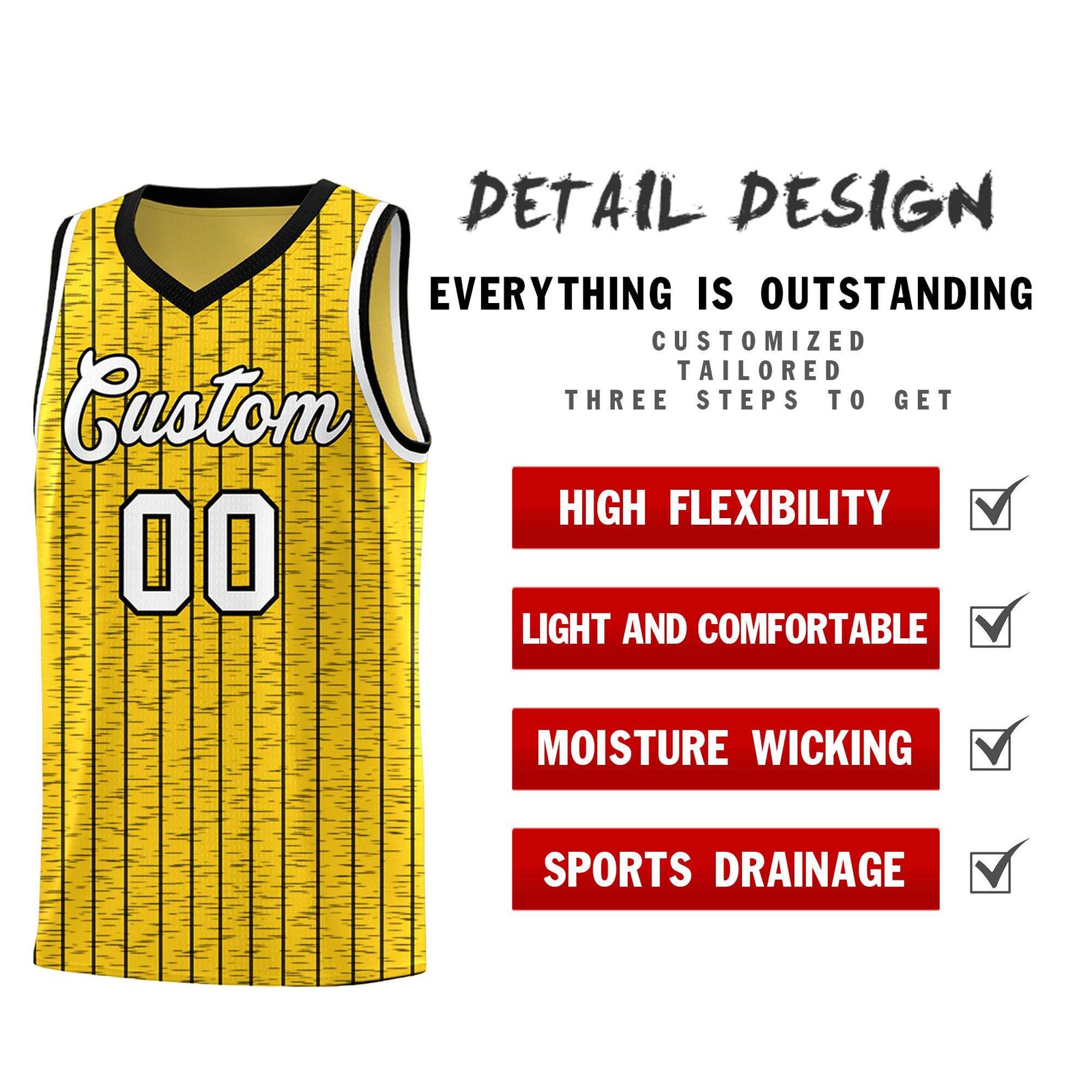 Custom Gold Custom Gray Pinstripe Retro Sets Uniform Basketball Jersey