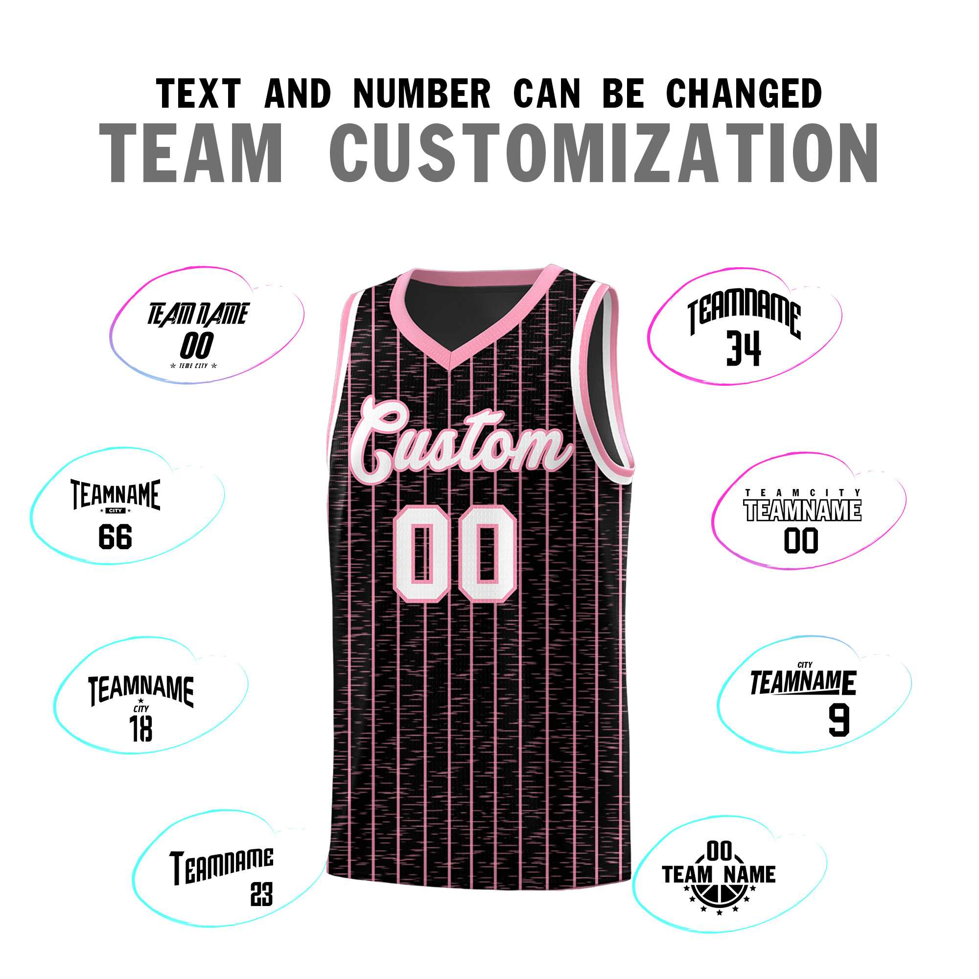 Custom Black Custom Gray Pinstripe Retro Sets Uniform Basketball Jersey
