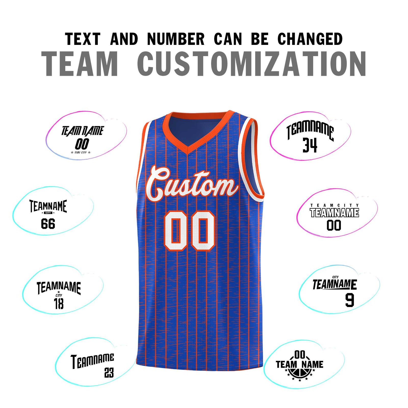 Custom Royal Blue Custom Gray Pinstripe Retro Sets Uniform Basketball Jersey