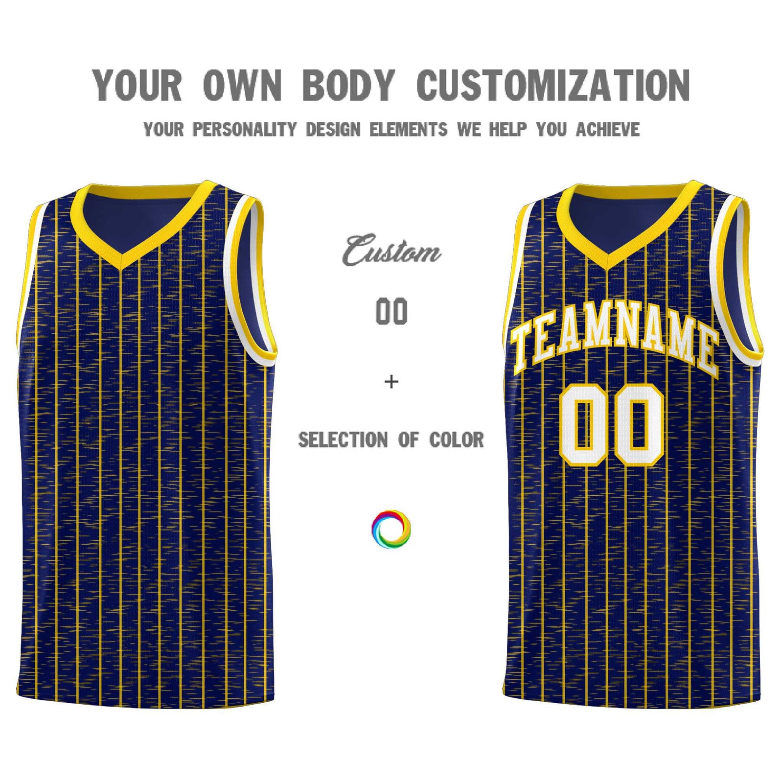 Custom Navy Custom Gray Pinstripe Retro Sets Uniform Basketball Jersey