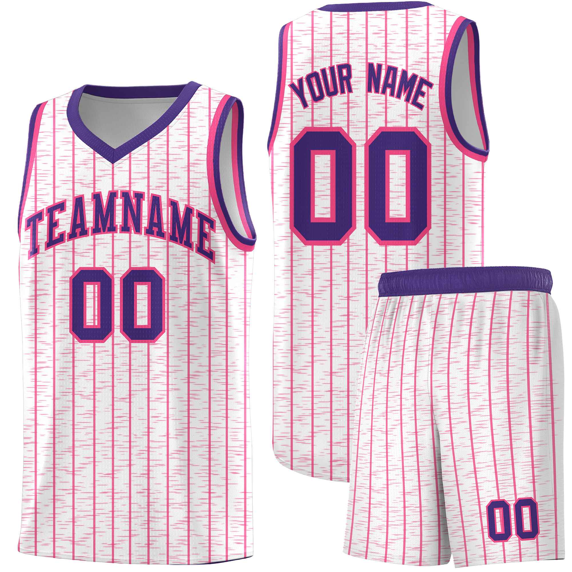 Custom White Custom Gray Pinstripe Retro Sets Uniform Basketball Jersey